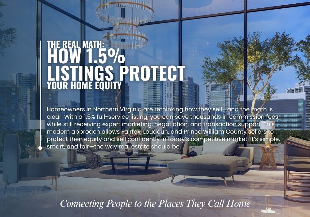 1.5% Full-Service Listing in Northern Virginia – protect equity.