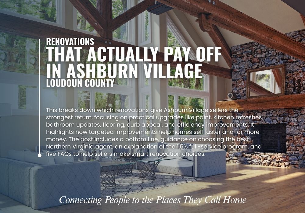 Top Renovations for Selling in Ashburn Village – explore the guide.