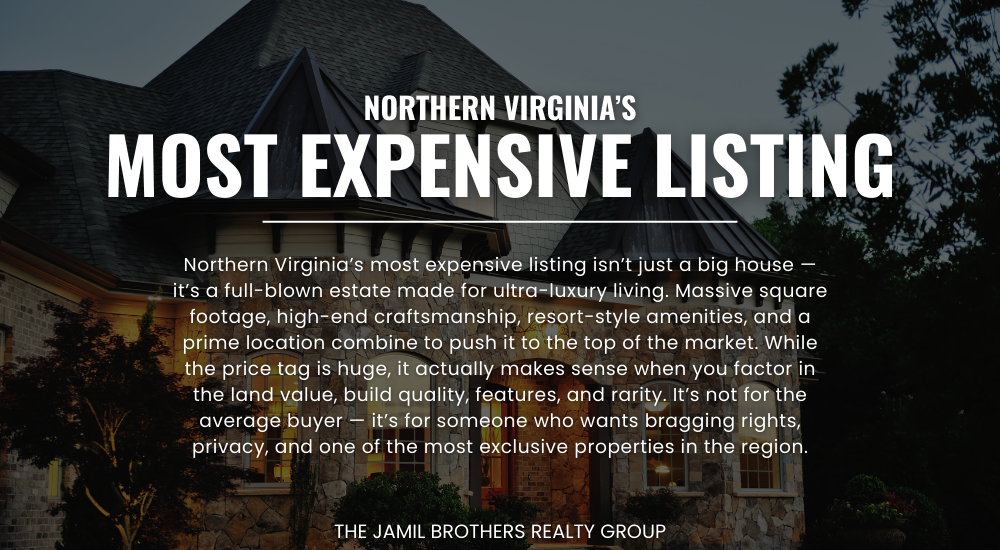 Most Expensive Home in Northern Virginia 2025 - Aerial View