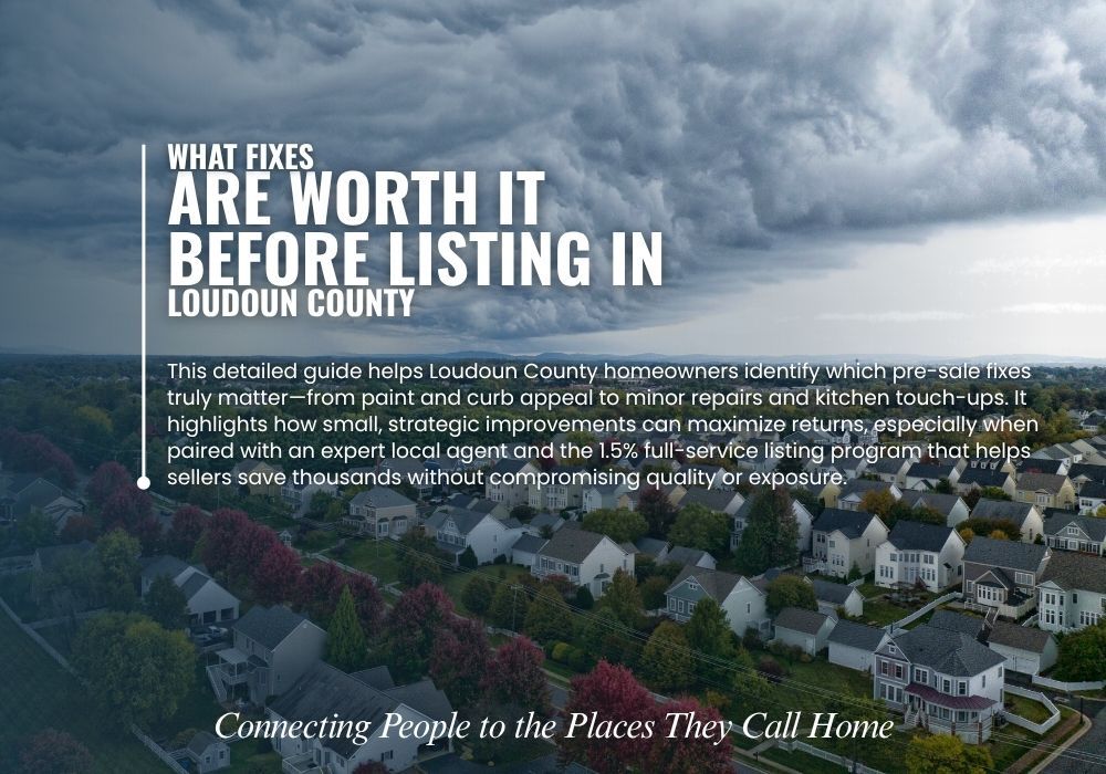 Low-Cost Repairs for Selling in Loudoun County VA &ndash; sell smart with 1.5%.