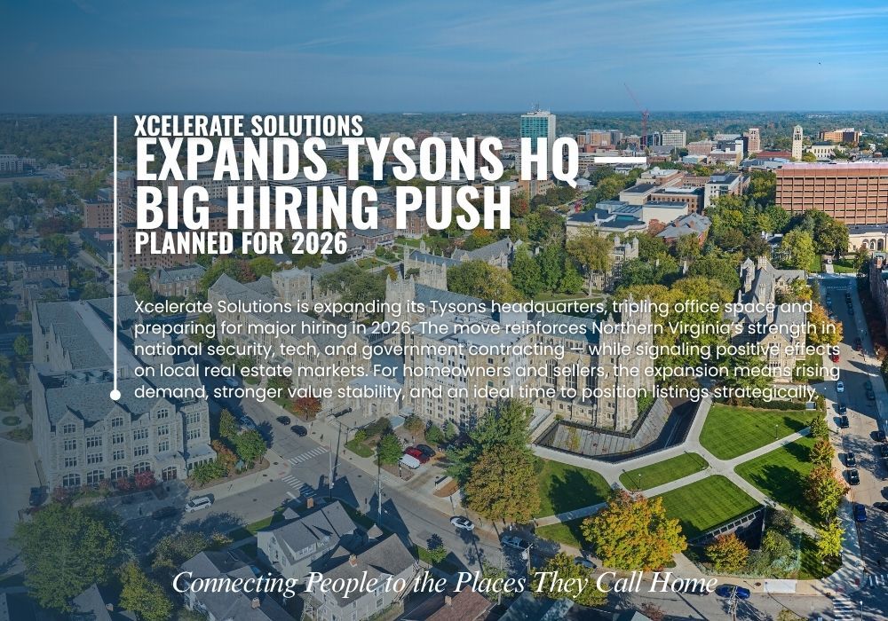 Xcelerate Solutions Expansion in Tysons VA &ndash; impact on real estate.