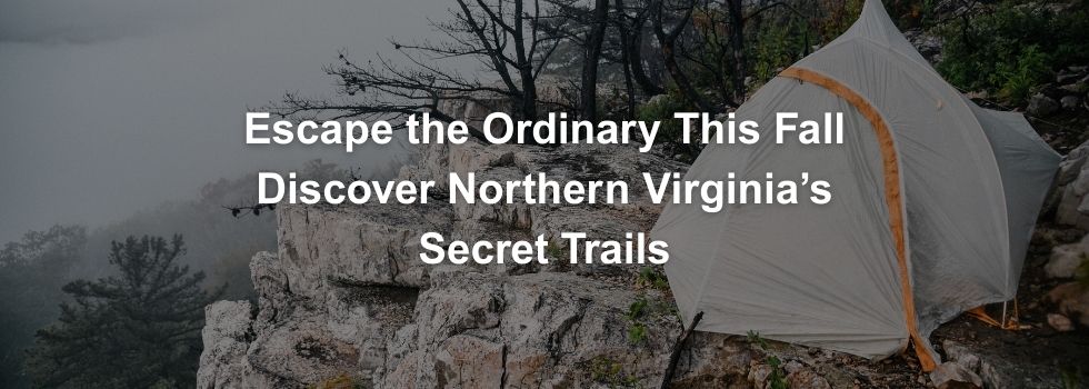 Fall hiking trail in Northern Virginia