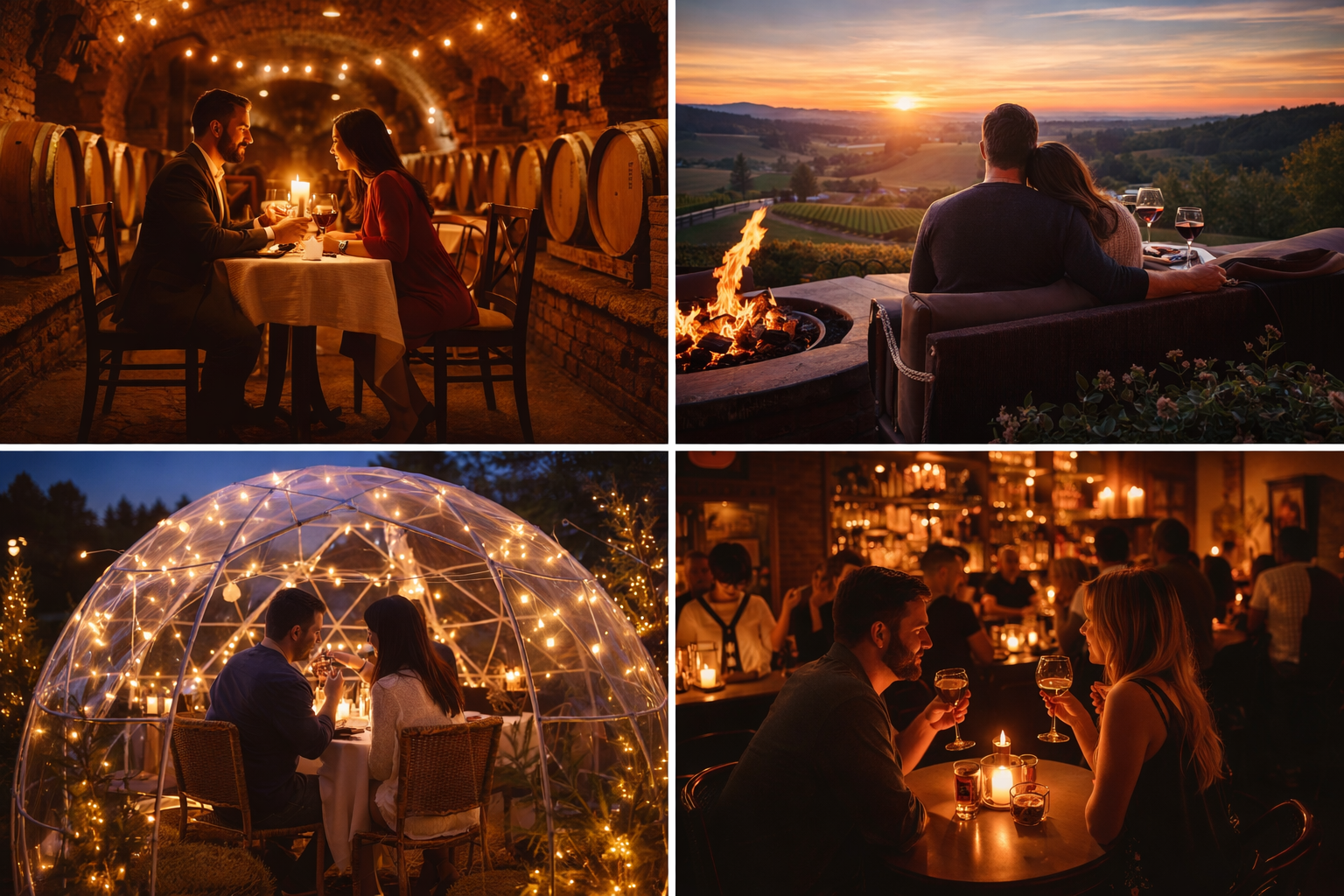 Loudoun County hidden date spots for Valentine's Day featuring Virginia wine country vineyard scenery