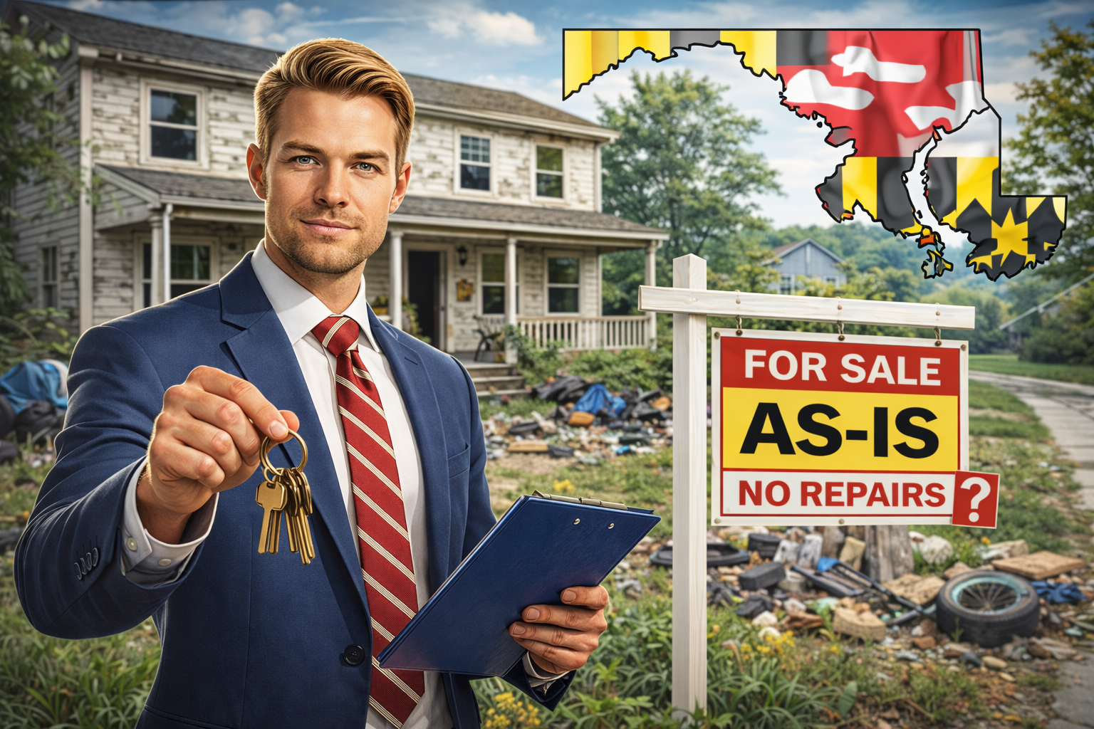 Selling a house as-is in Maryland
