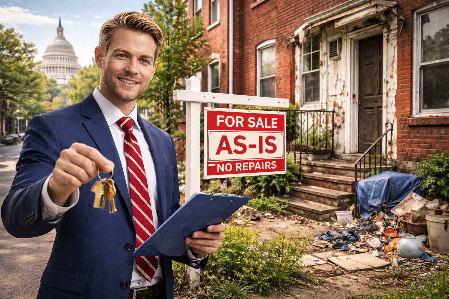 Selling a house as-is in Washington DC