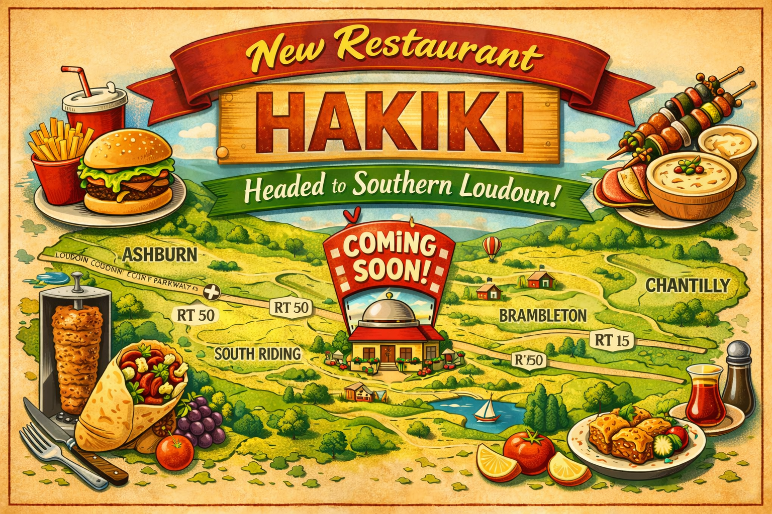 Hakiki restaurant coming to Southern Loudoun County Virginia Mediterranean dining