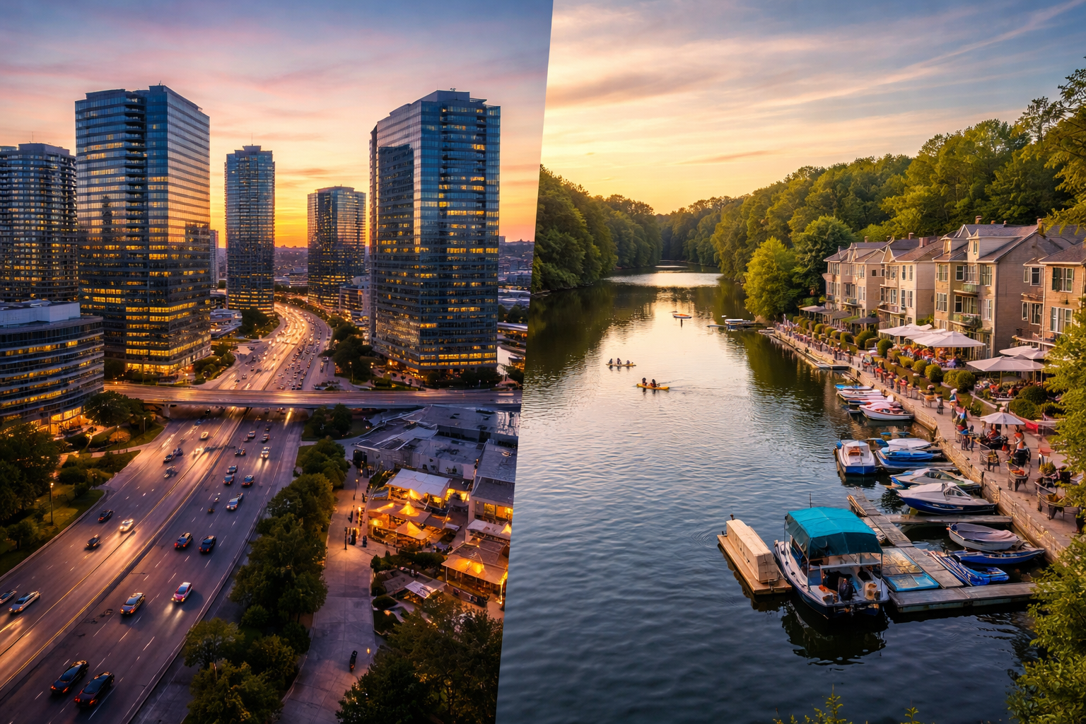 Tysons vs Reston Northern Virginia lifestyle comparison for homebuyers