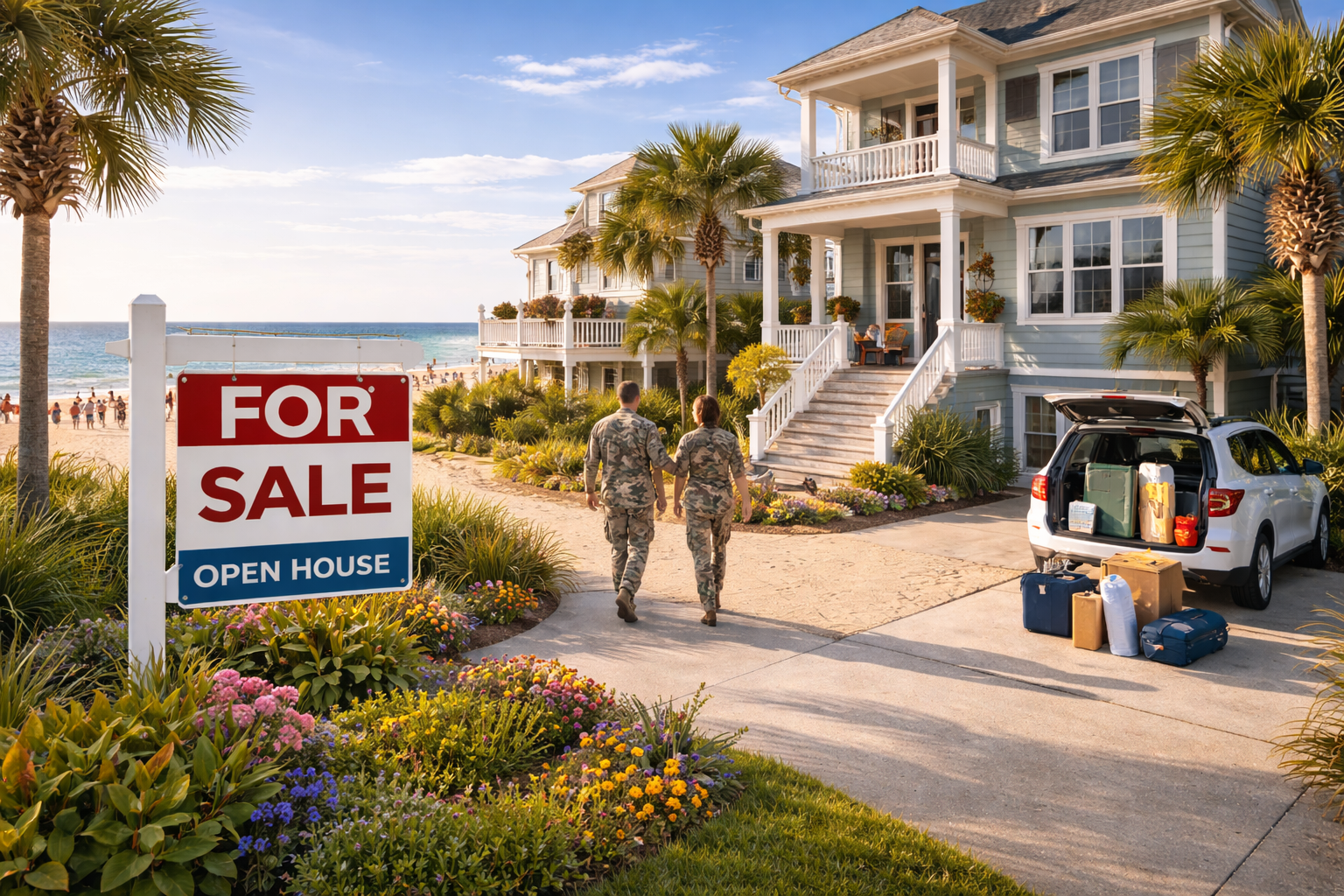 Selling a house in Norfolk, VA — waterfront cityscape and Hampton Roads neighborhood view for home sellers