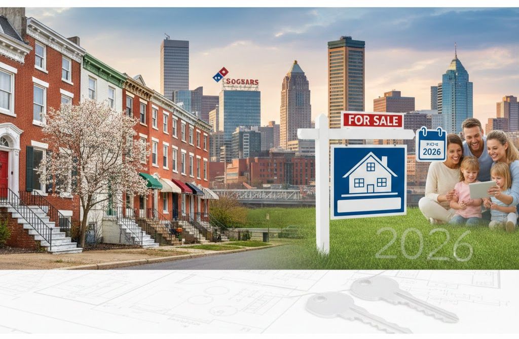Selling a house in Baltimore, MD – neighborhood homes and cityscape