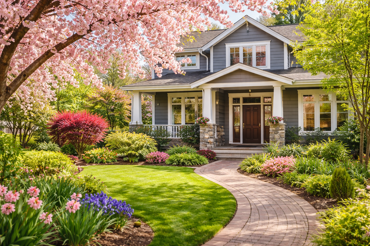 Northern Virginia spring real estate home exterior