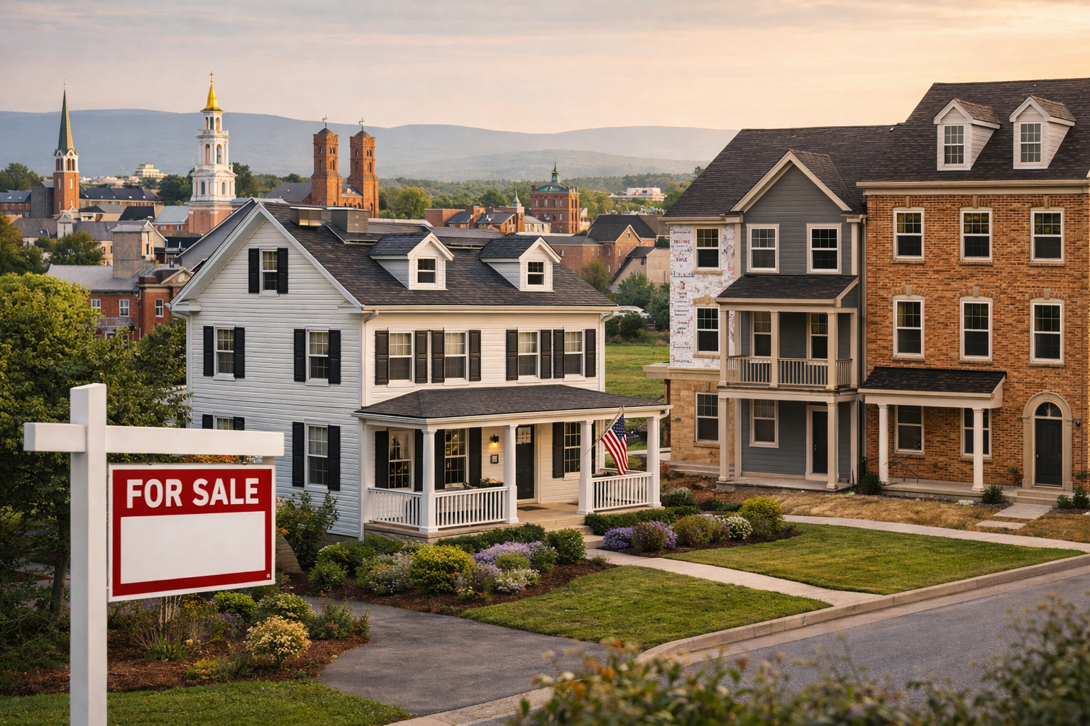 Selling your home in Huntington, WV - Ohio River city skyline and neighborhood view
