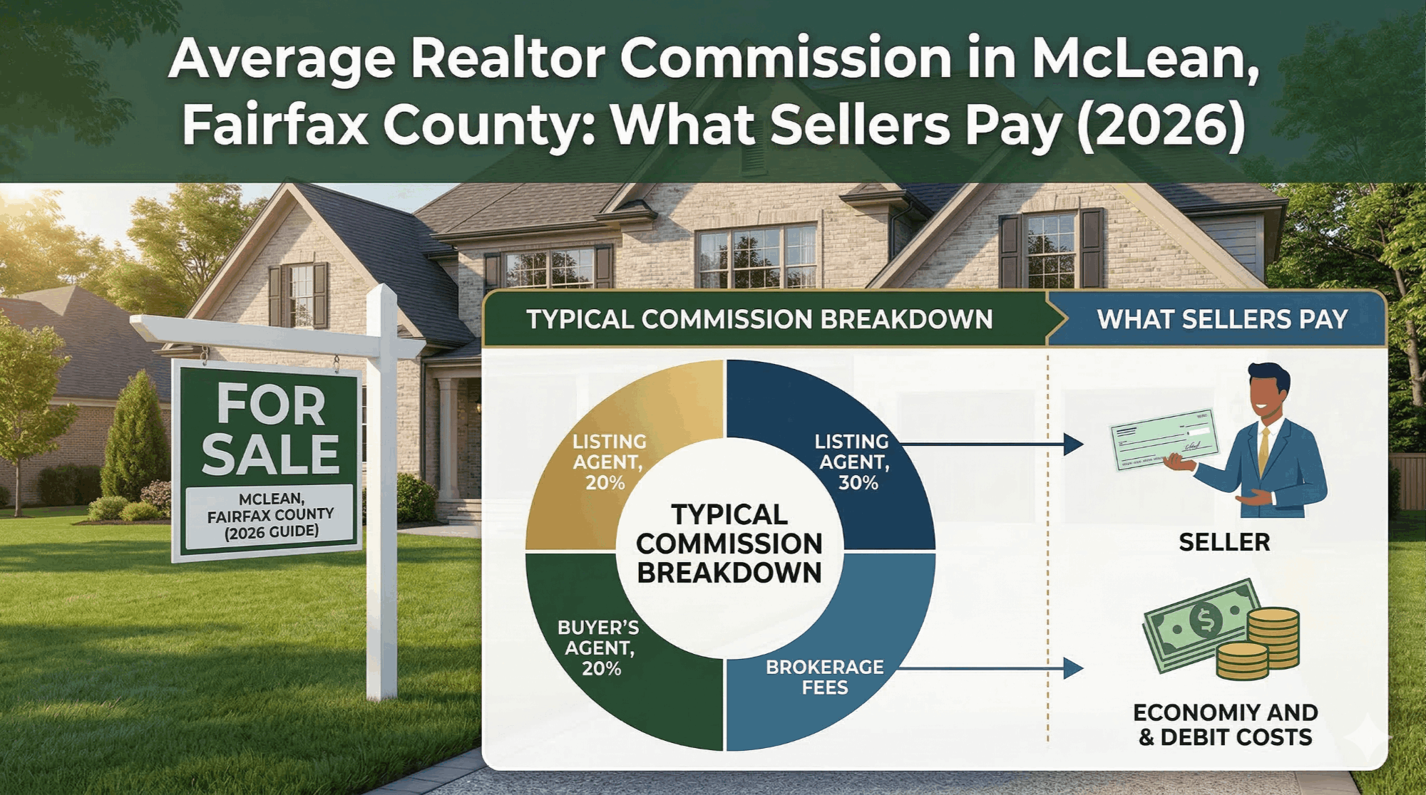 McLean Virginia home selling guide - average realtor commission and seller costs in Fairfax County 2026