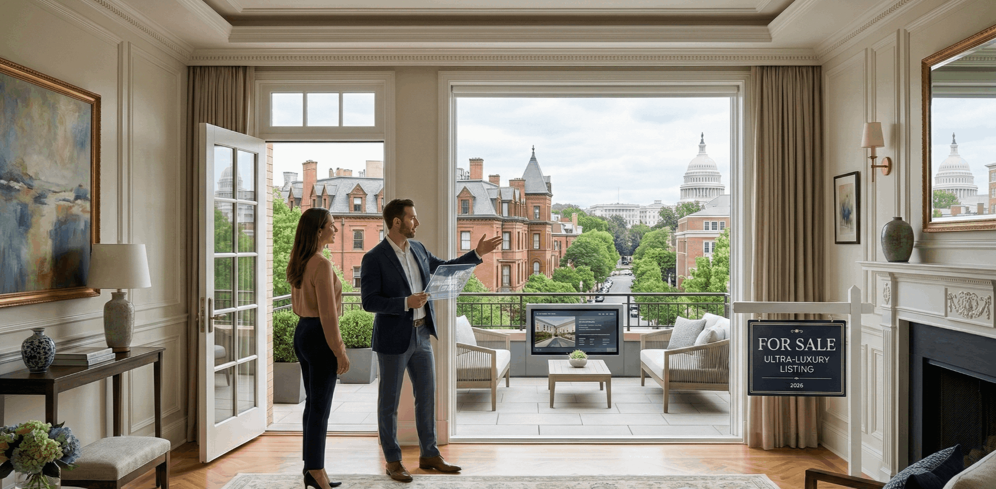 Kalorama DC luxury real estate — historic mansion on Embassy Row