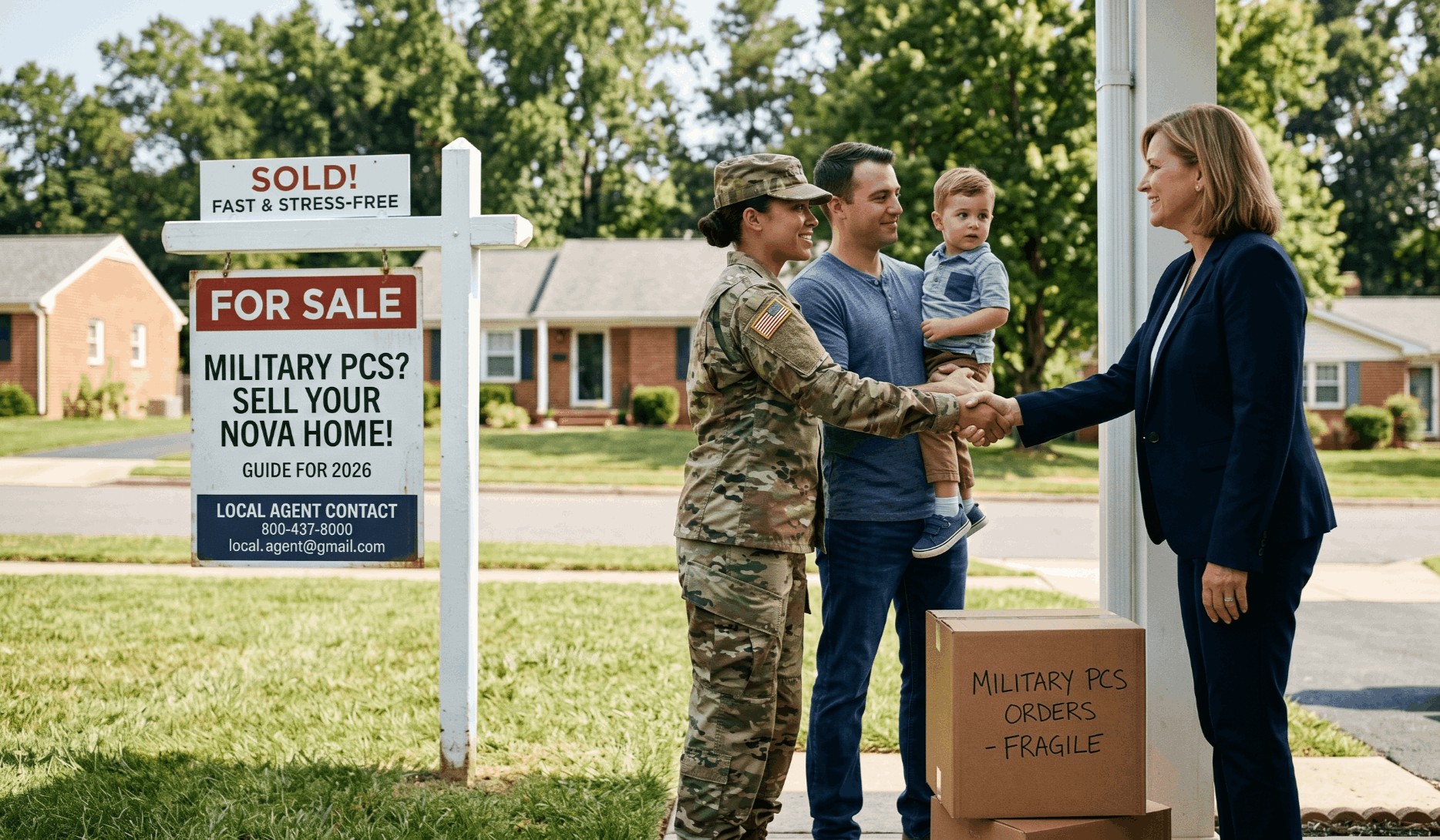 Military family selling home in Northern Virginia on PCS orders