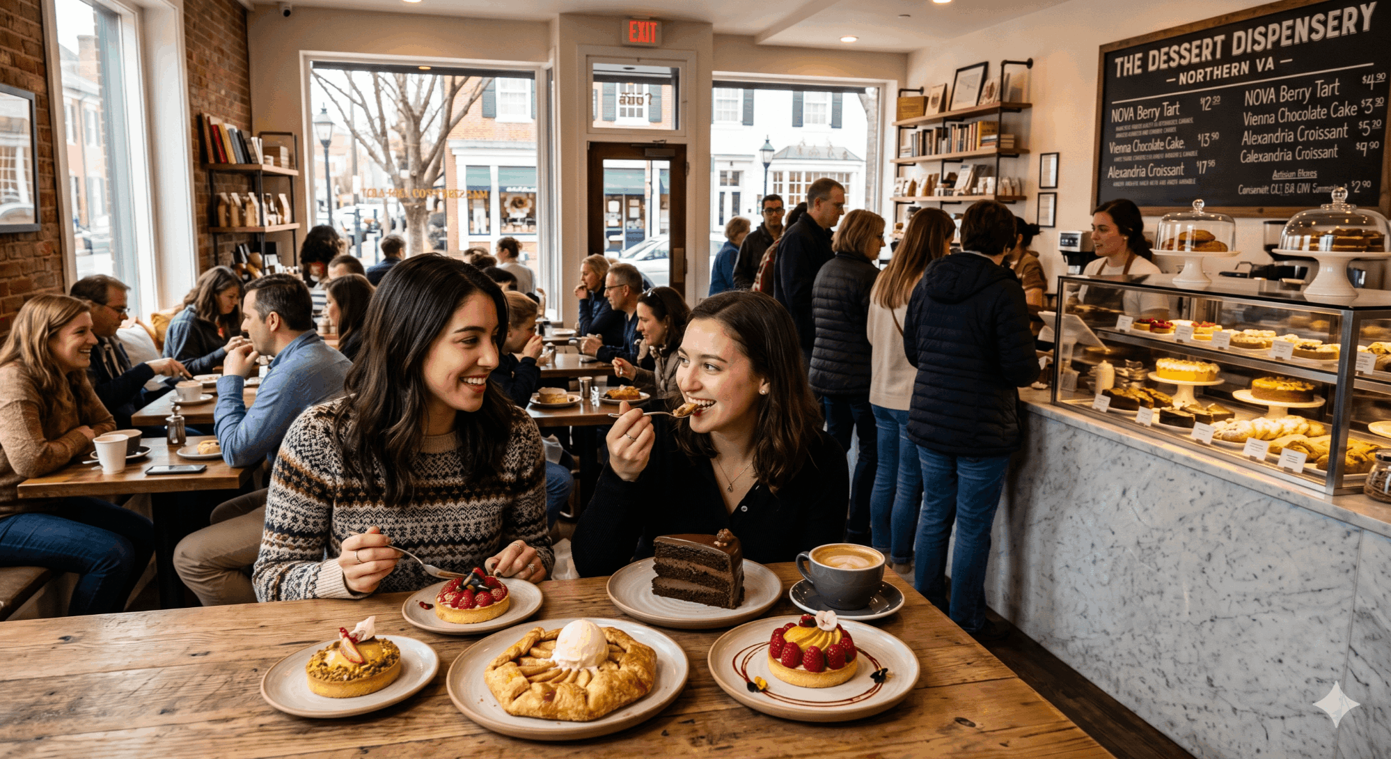 Best dessert spots in Northern Virginia - colorful pastries and ice cream in NoVA