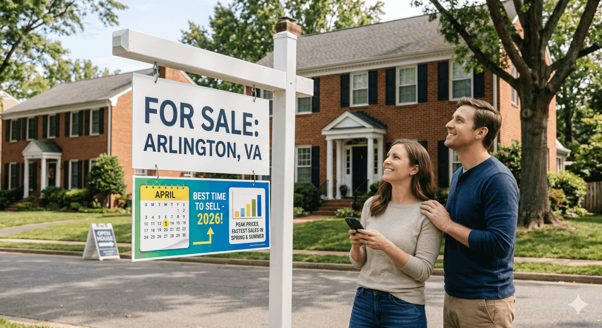 Best time to sell a house in Arlington VA 2026 month by month market data