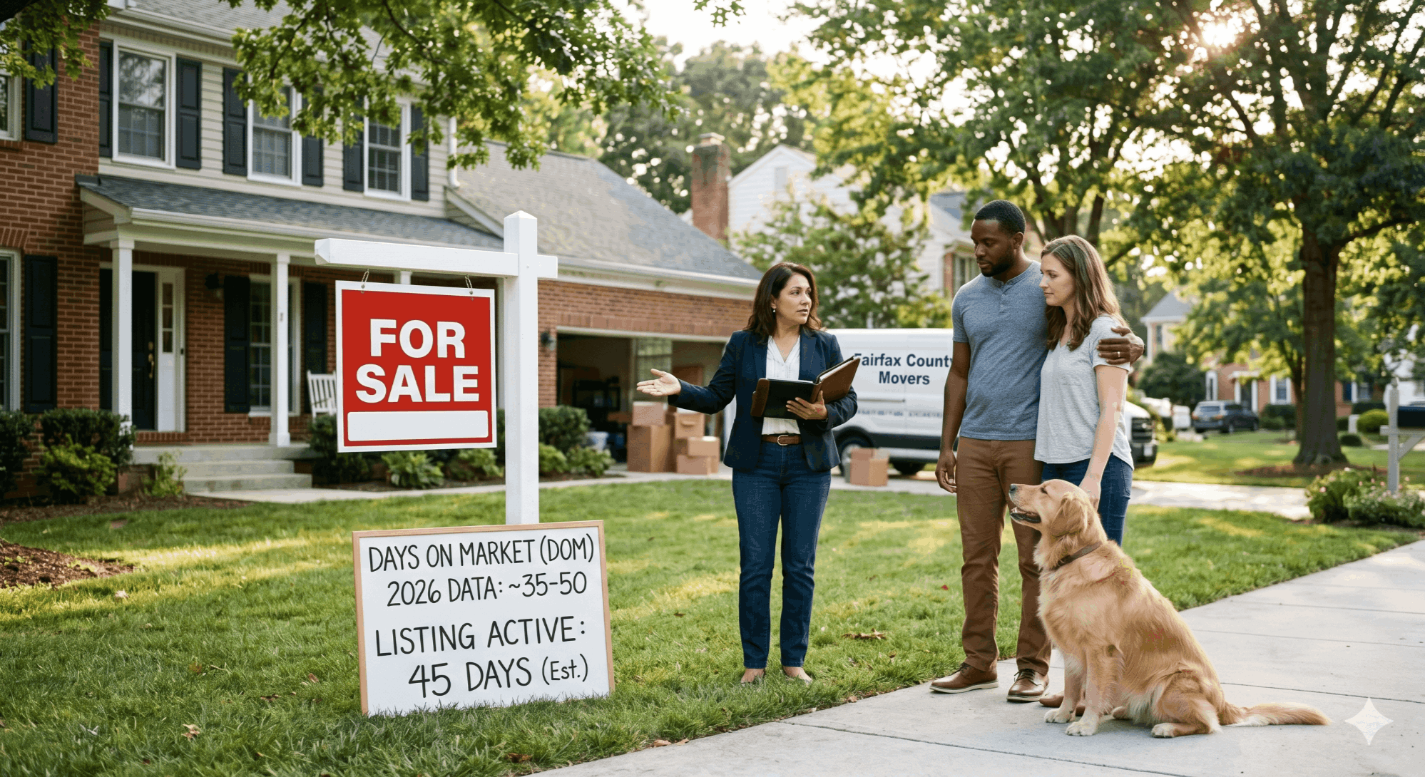 Selling a house in Fairfax County Virginia — 2026 timeline and days on market data