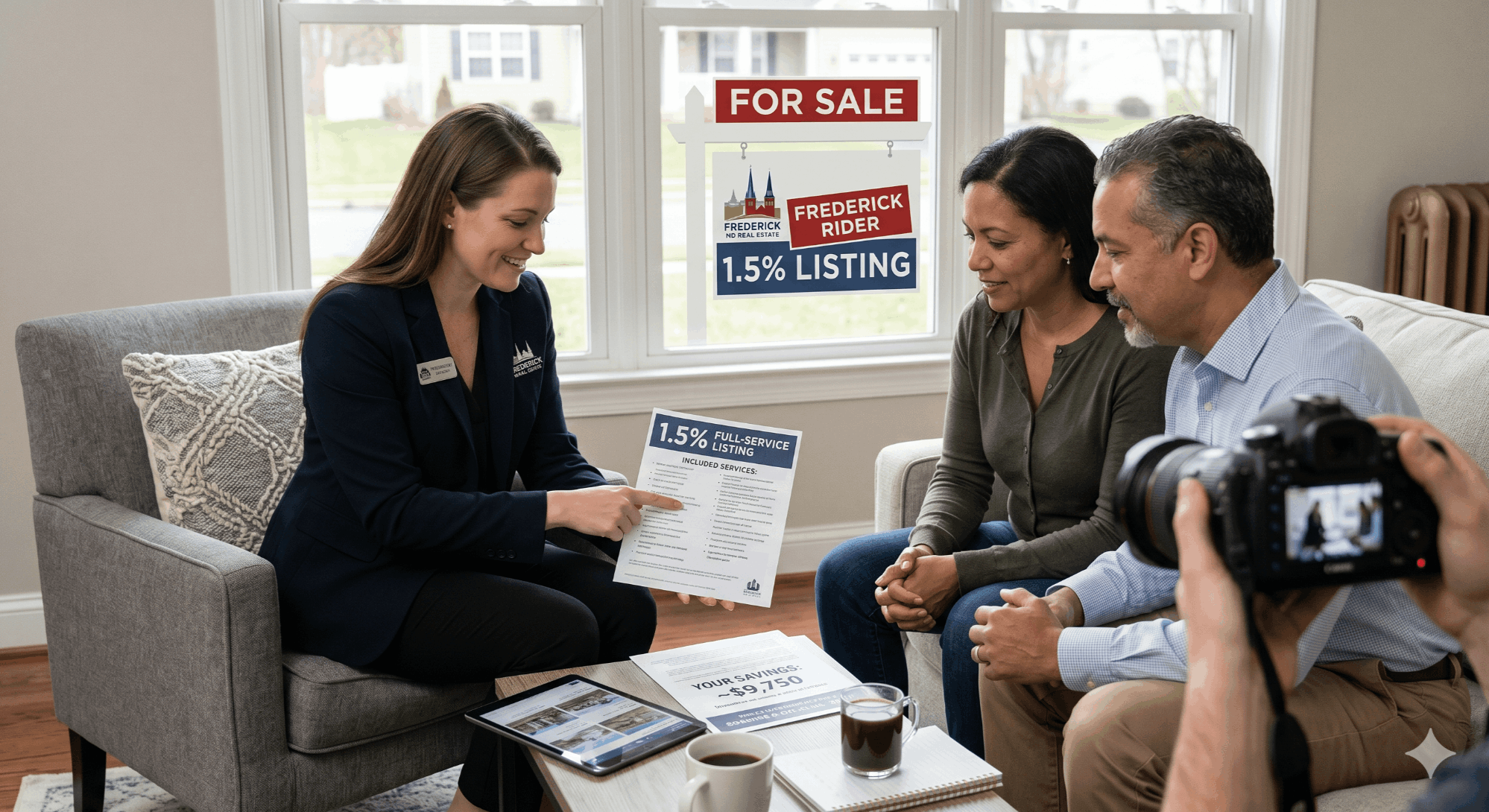 1.5% full-service listing in Frederick County MD — savings math for Frederick, Urbana, Ijamsville, New Market, Middletown, Mount Airy sellers