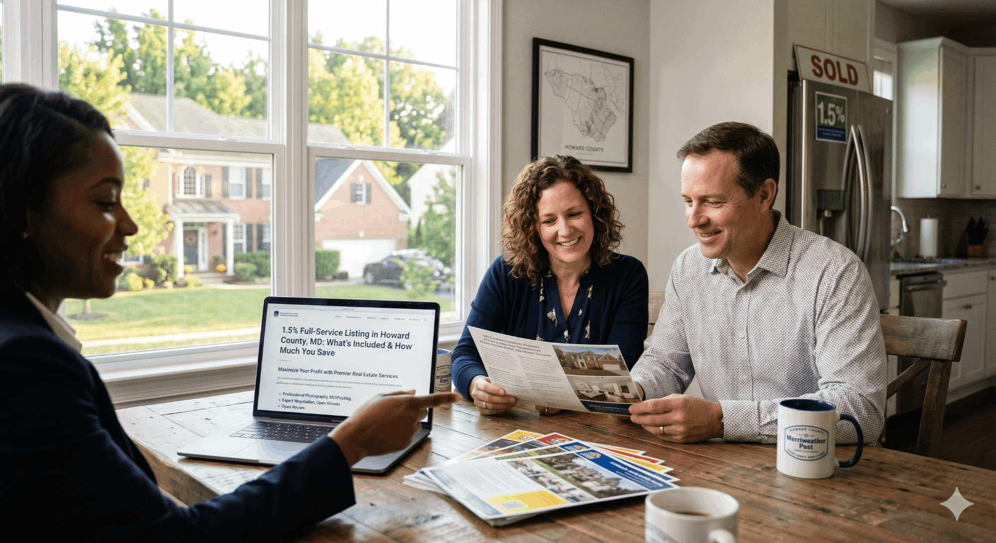 1.5% full-service listing program in Howard County MD — Columbia, Ellicott City, Clarksville home sellers