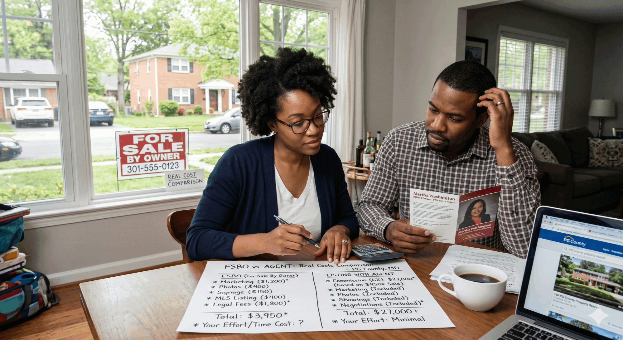 FSBO vs realtor in Prince George's County Maryland cost comparison
