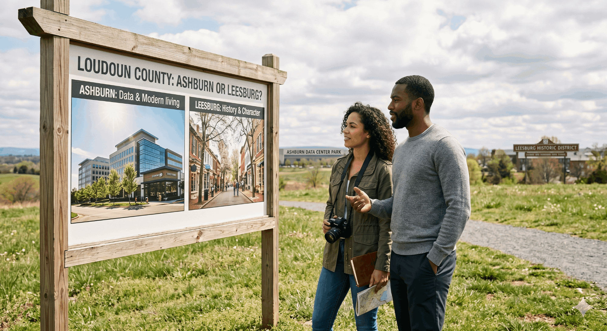 Ashburn vs Leesburg Loudoun County Virginia real estate comparison