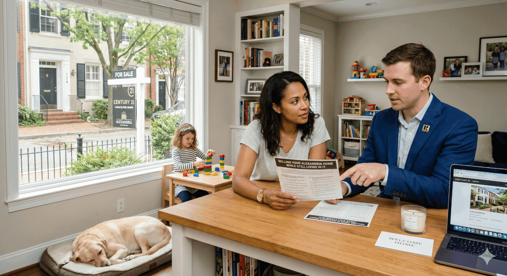 Selling your Alexandria VA home while still living in it