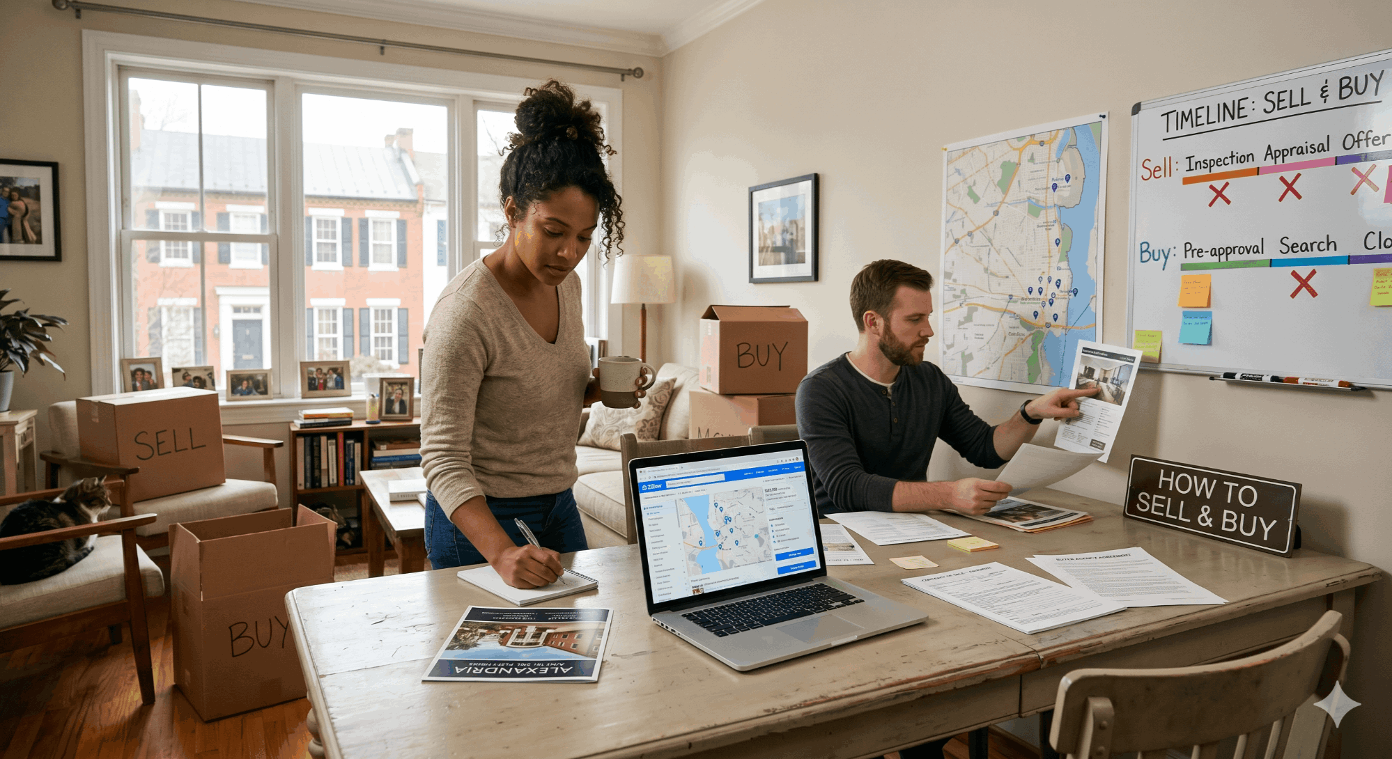 Sell and buy a home at the same time in Alexandria, VA
