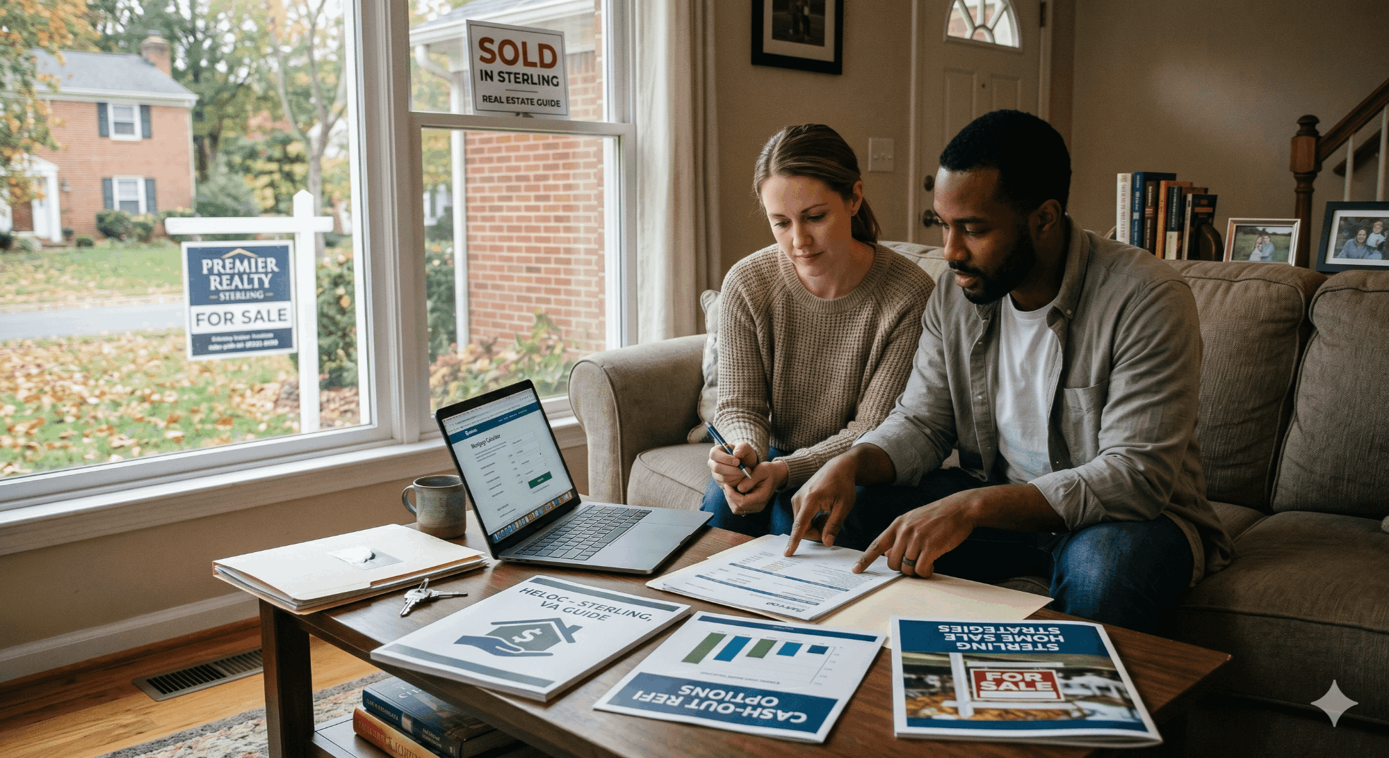 Sterling Virginia home equity options — HELOC, cash-out refinance, and sale comparison for Loudoun County homeowners