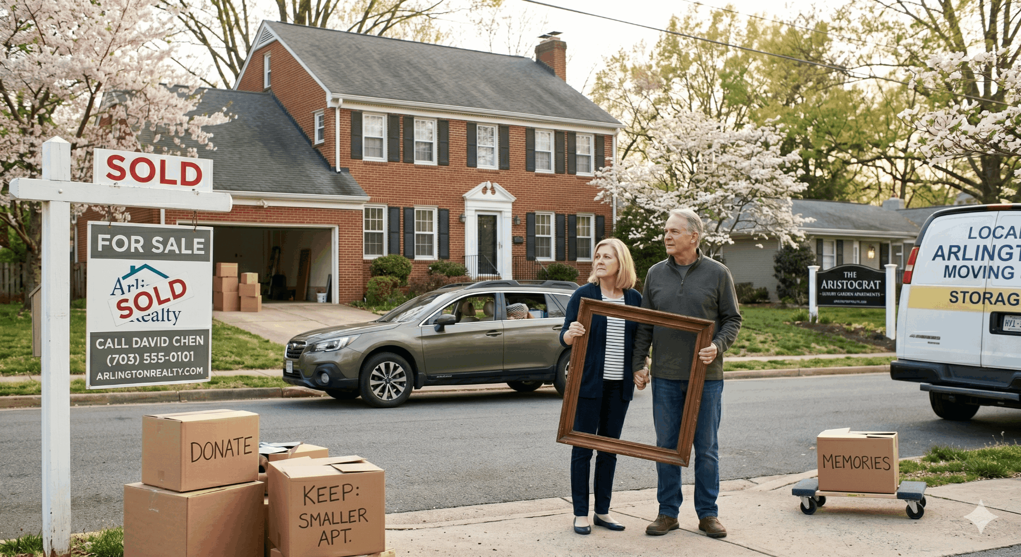 Downsizing in Arlington VA — selling a larger home to move to a smaller home or condo