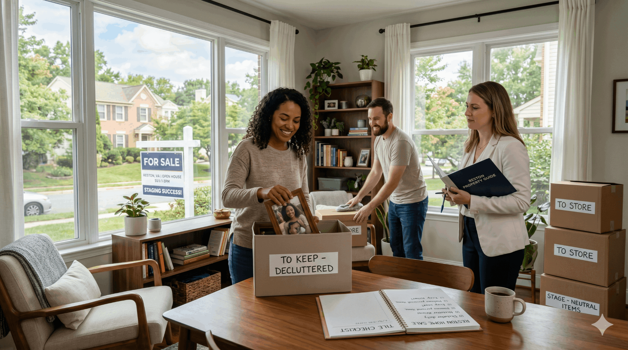 Selling a Reston VA home while still living in it — show-ready home with natural light