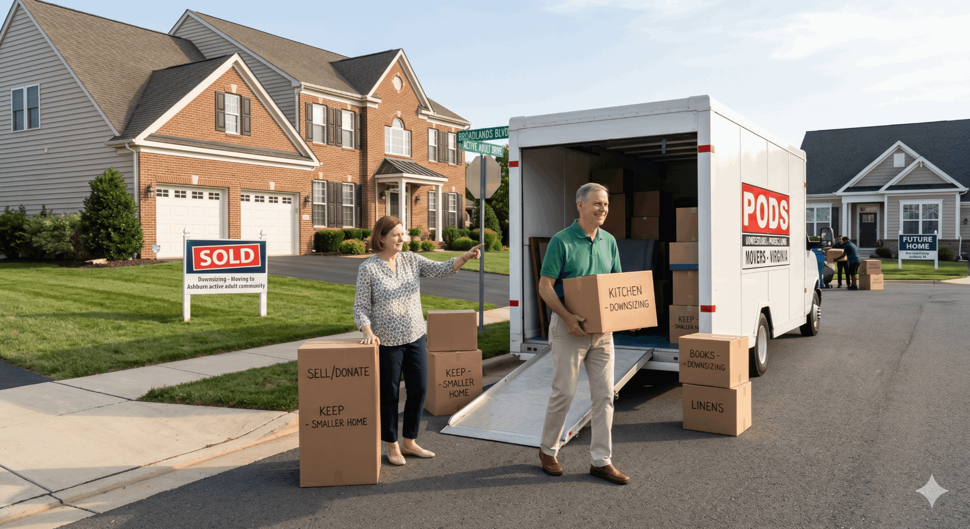 Downsizing in Ashburn Virginia — selling a larger home to move to something smaller