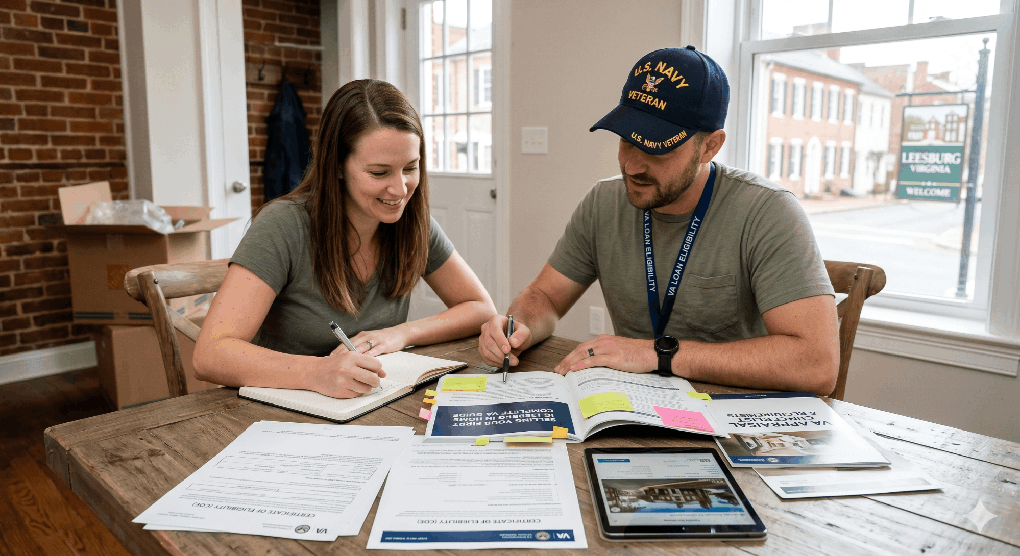 Selling your first home in Leesburg, VA — historic downtown and Loudoun County skyline