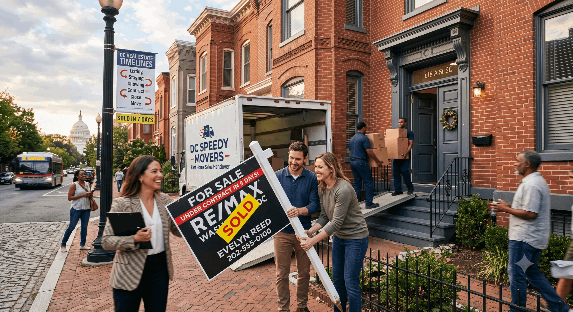 Washington DC row houses near the Capitol, guide to selling a home fast