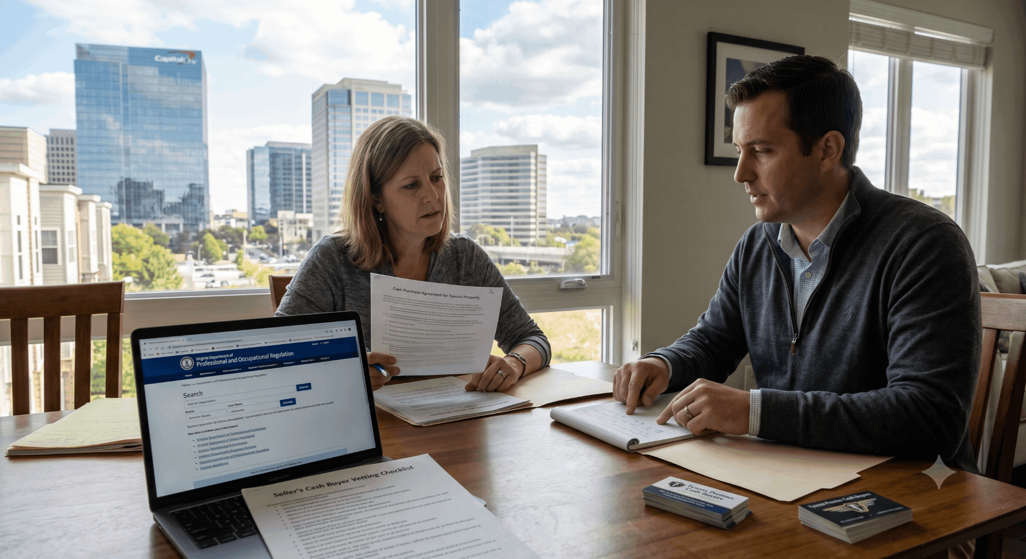 Sell my house for cash in Tysons VA — how to vet cash home buyers in Tysons Corner