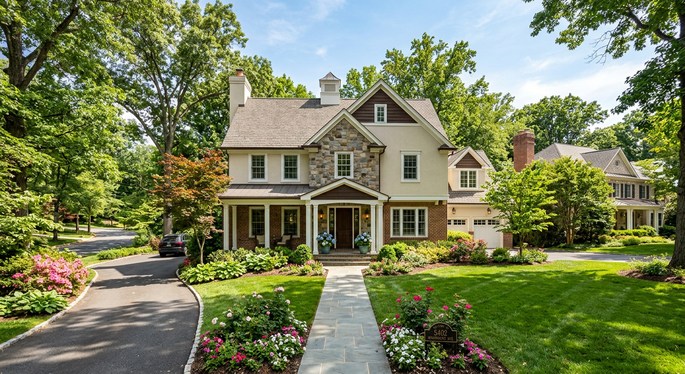 Bethesda Maryland luxury homes near the downtown and Metro corridor in Montgomery County