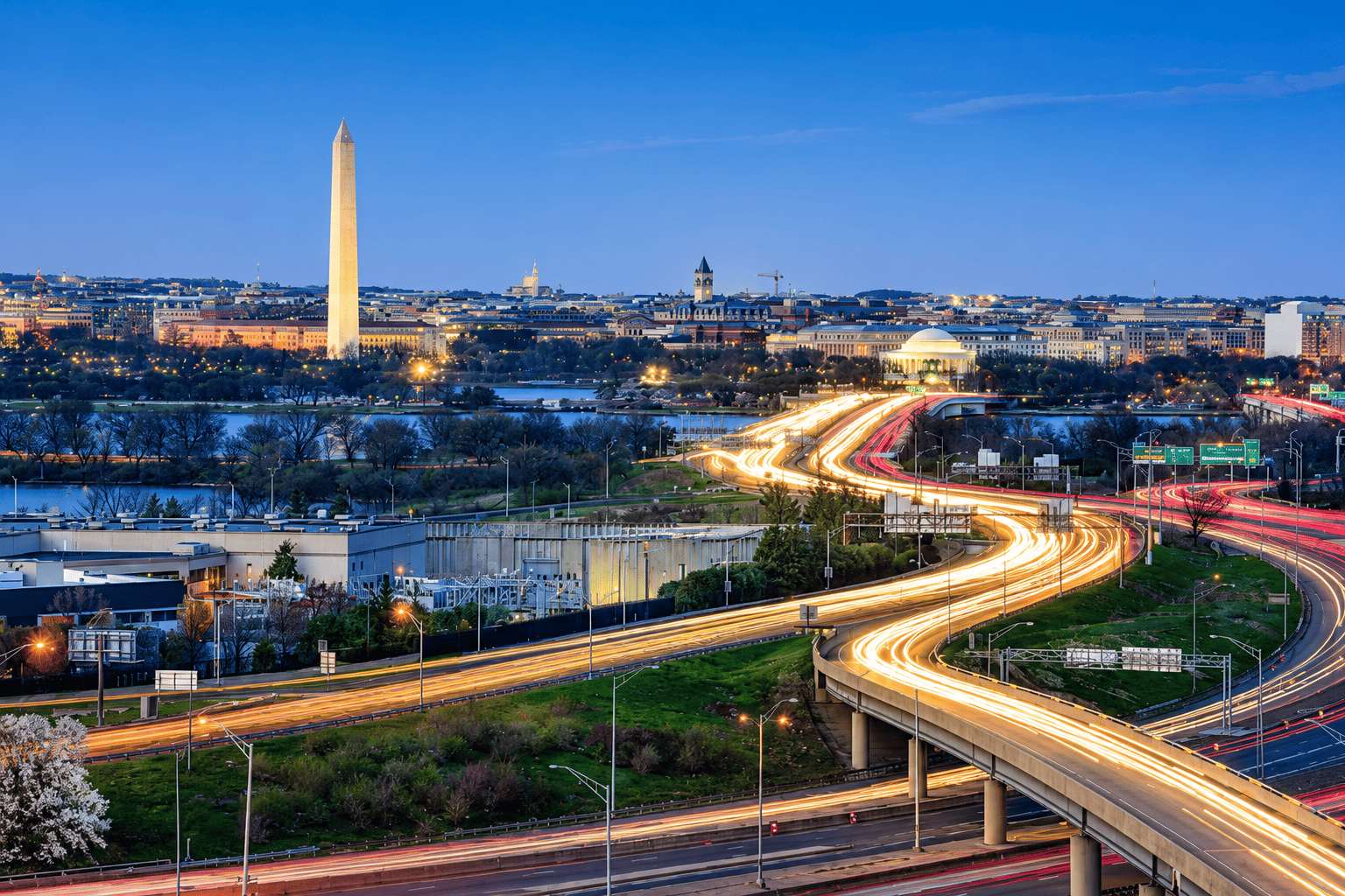 The Jamil Brothers DMV service area coverage map across Washington D.C., Maryland, and Virginia