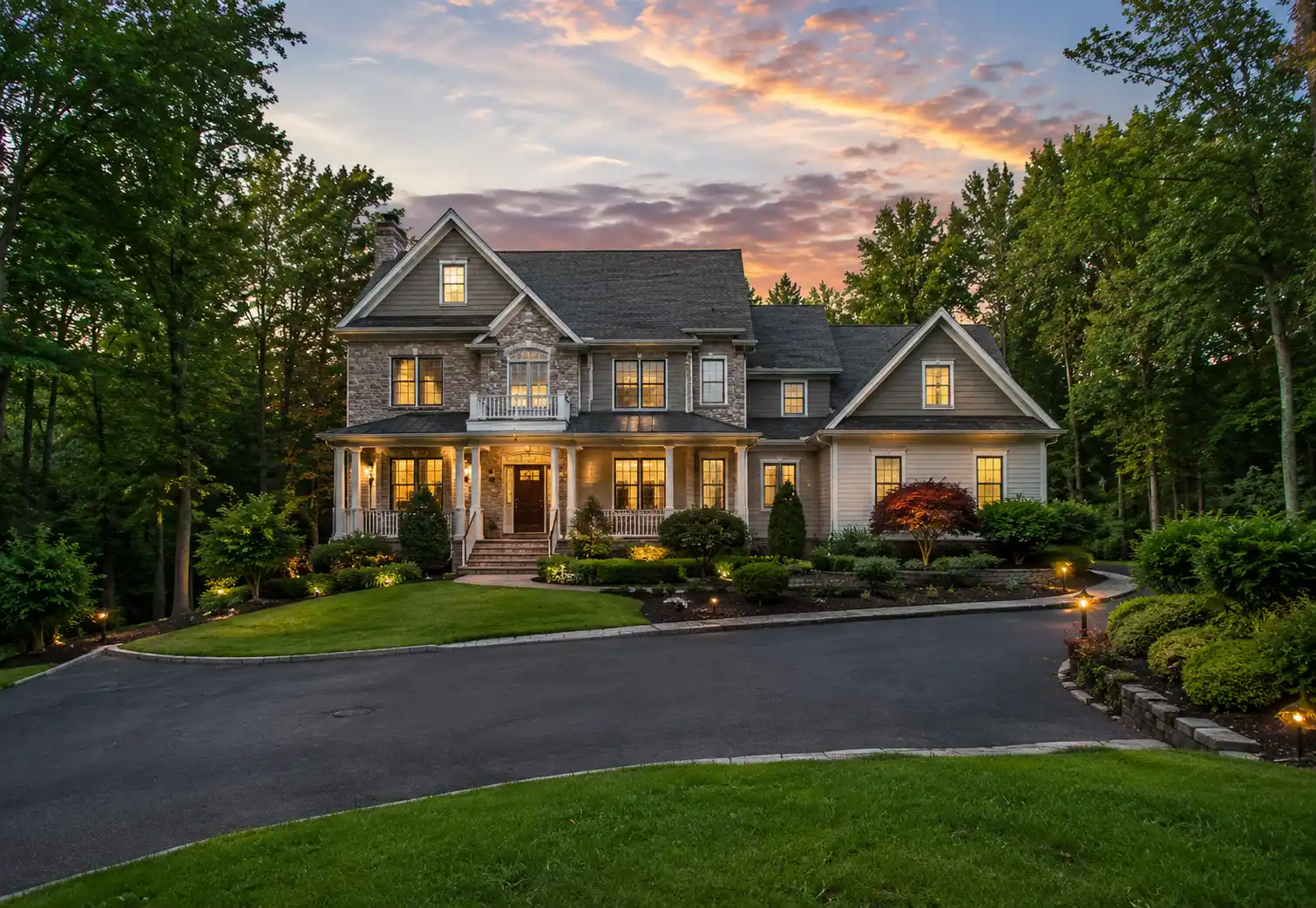 Estate home on wooded acreage in Clifton, Virginia
