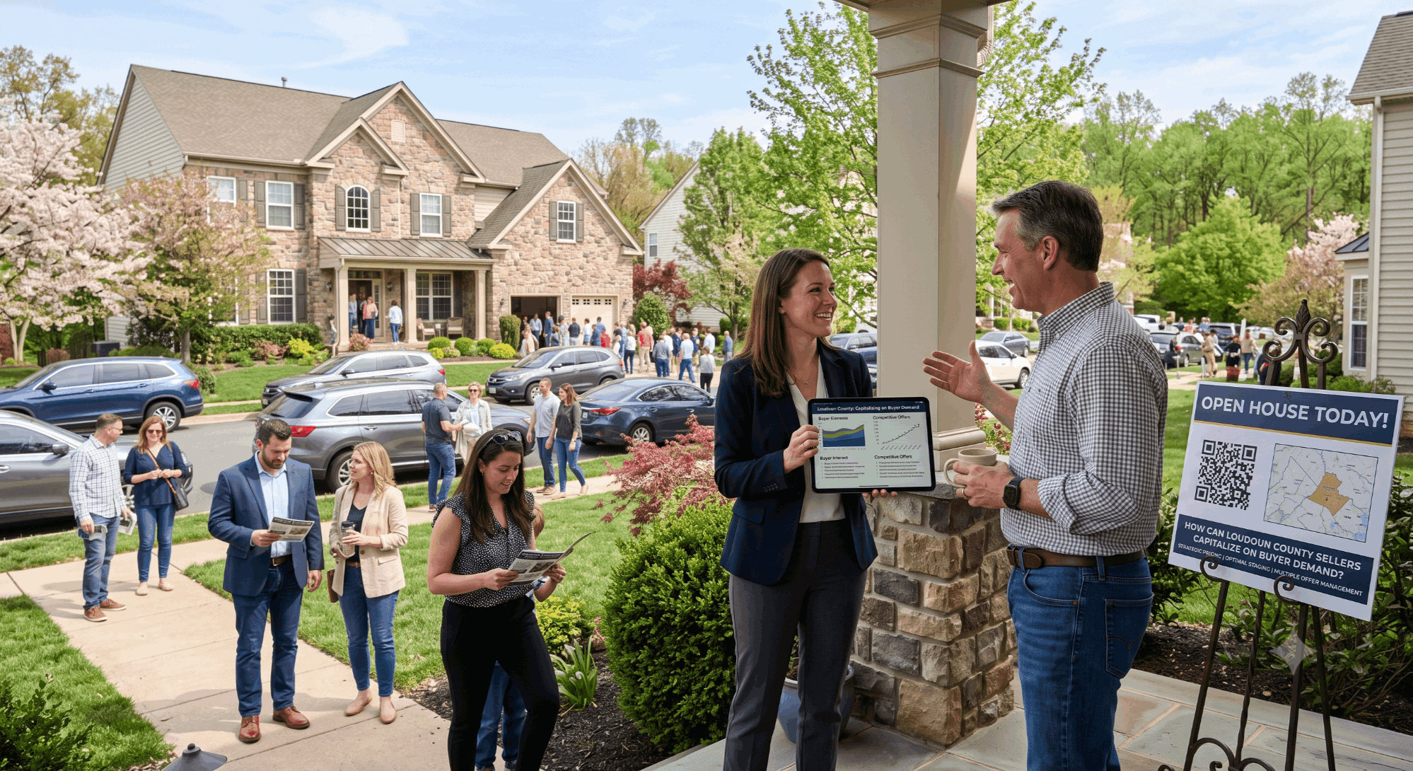 Aerial view of Loudoun County Virginia neighborhoods with strong homebuyer demand