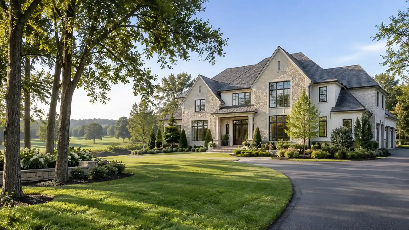 Creighton Farms Aldie VA gated estate homes along the Jack Nicklaus golf course