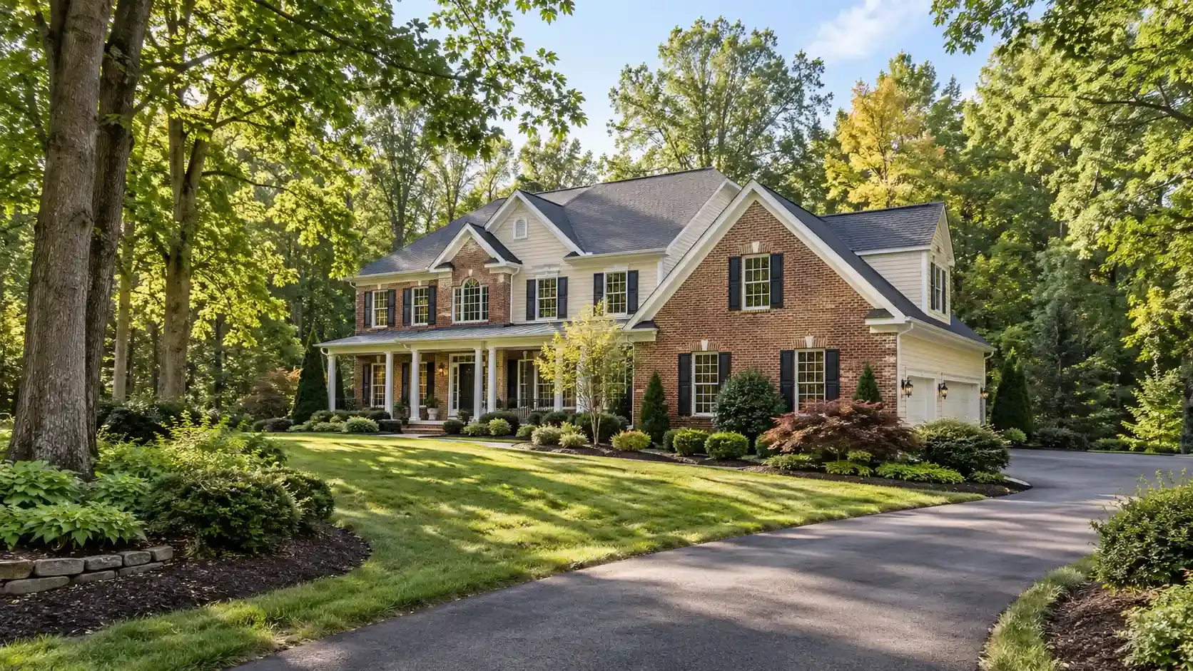 Fairfax Station VA homes for sale on wooded acreage in Fairfax County near Burke Lake and the Occoquan Reservoir