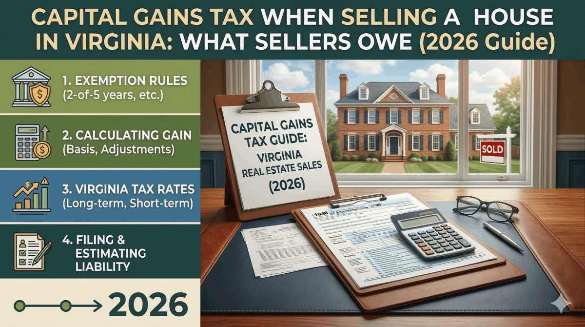 How Much Capital Gains Tax Do You Owe When Selling a House in Virginia