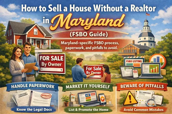 How to Sell a House Without a Realtor in Maryland: The Complete 2026 FSBO Guide,Saad Jamil
