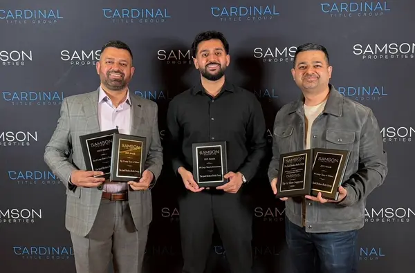 Arslan & Saad Jamil Named Realtors of the Year at Samson Properties' Leesburg Office