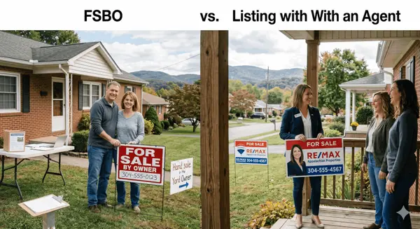 FSBO vs. Listing With an Agent in West Virginia: The Real Cost Comparison