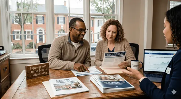 Tapping Into Home Equity in Alexandria, VA: HELOC, Cash-Out Refi & Sale Options Compared
