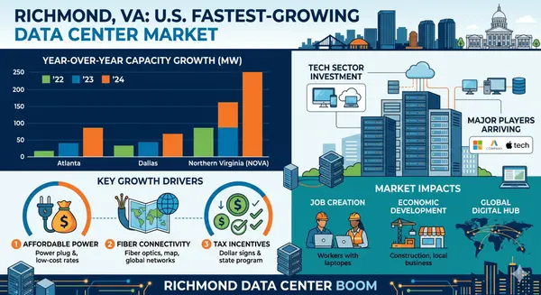 Richmond Becomes the Fastest-Growing Data Center Market in the U.S.,Saad Jamil