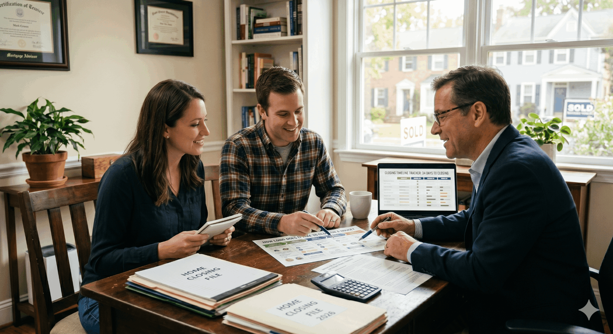 Week-by-week home closing timeline showing the 30 to 45 day mortgage closing process
