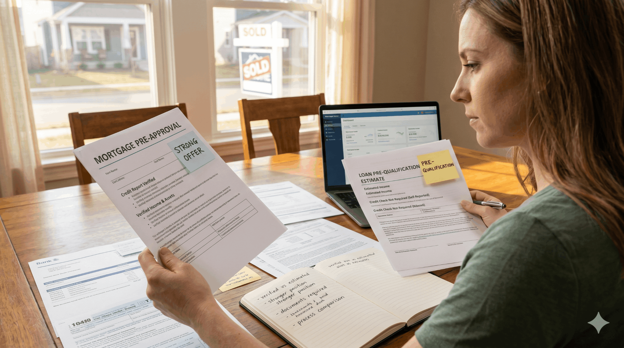 Mortgage pre-approval vs pre-qualification comparison for DMV homebuyers