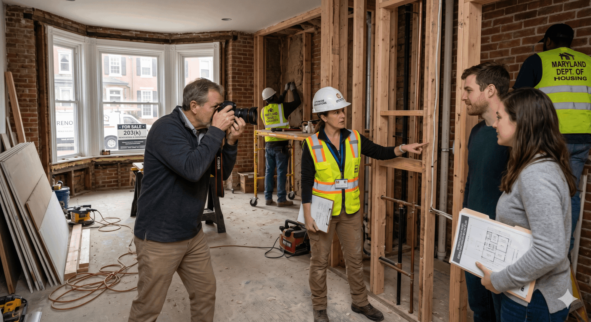 FHA 203(k) renovation loan in Maryland — financing a fixer-upper home