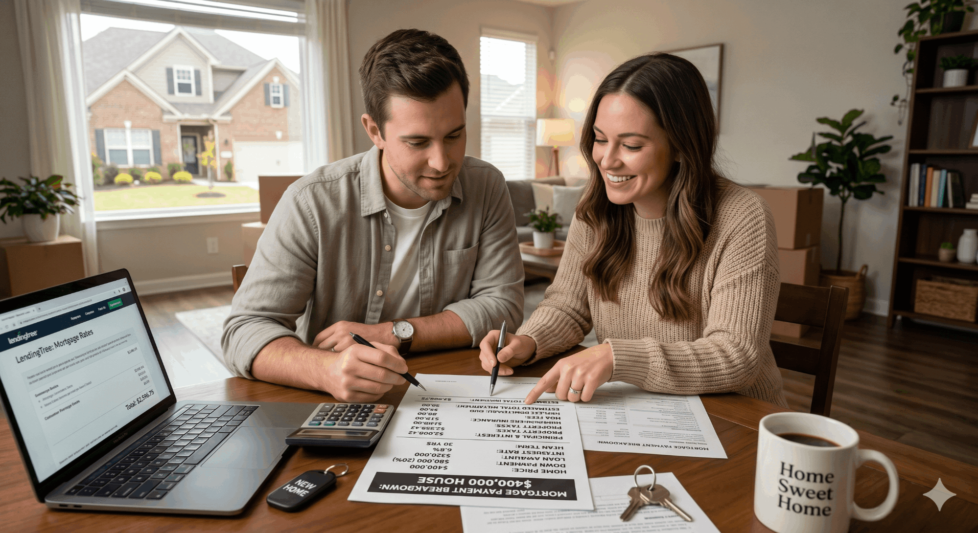 Mortgage payment breakdown for a $400,000 house in the DMV